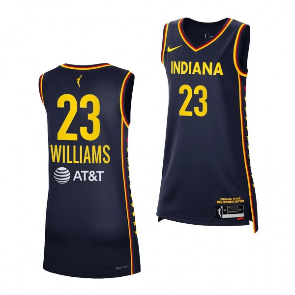Indiana Fever LaDazhia Williams Navy #23 2023 WNBA...