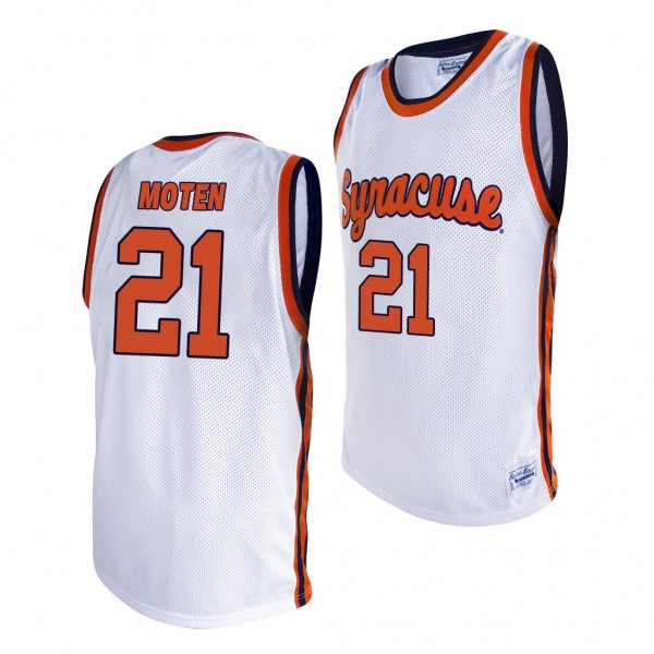 Syracuse Orange Lawrence Moten White Alumni Men's Basketball Jersey