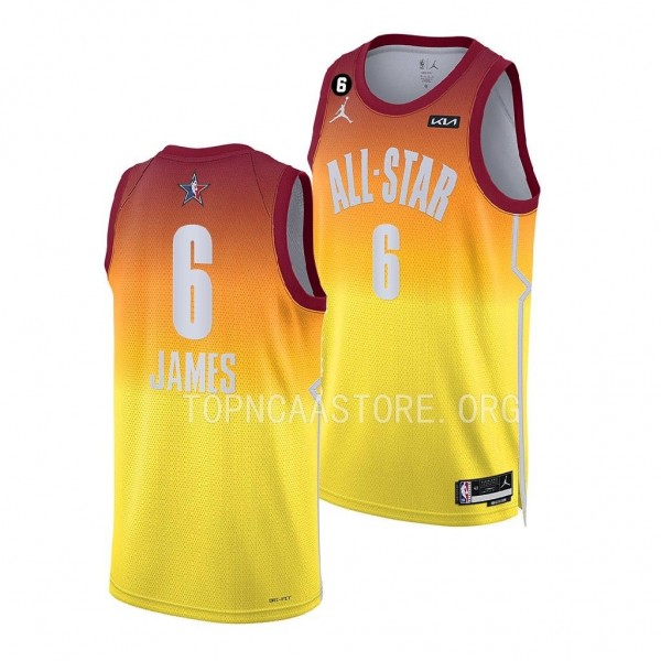 LeBron James Lakers #6 2023 NBA All-Star Red Western Conference Jersey