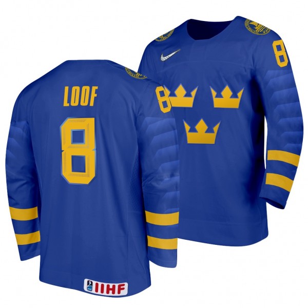 Sweden Hockey Leo Loof Blue 2022 IIHF World Junior...