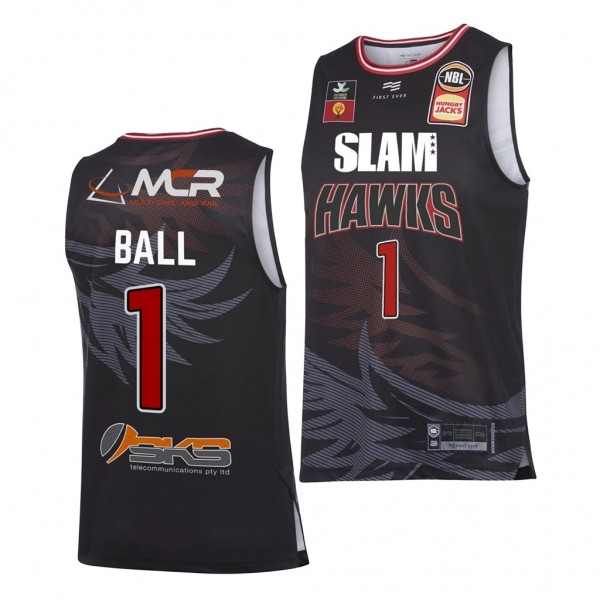Lonzo Ball SLAM Home Hornets 2020 Draft Jersey - Black