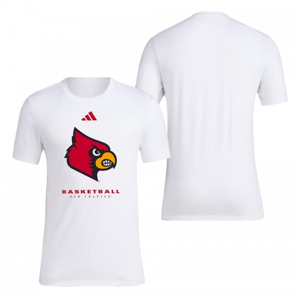 Louisville Cardinals On Court Fresh T-Shirt White
