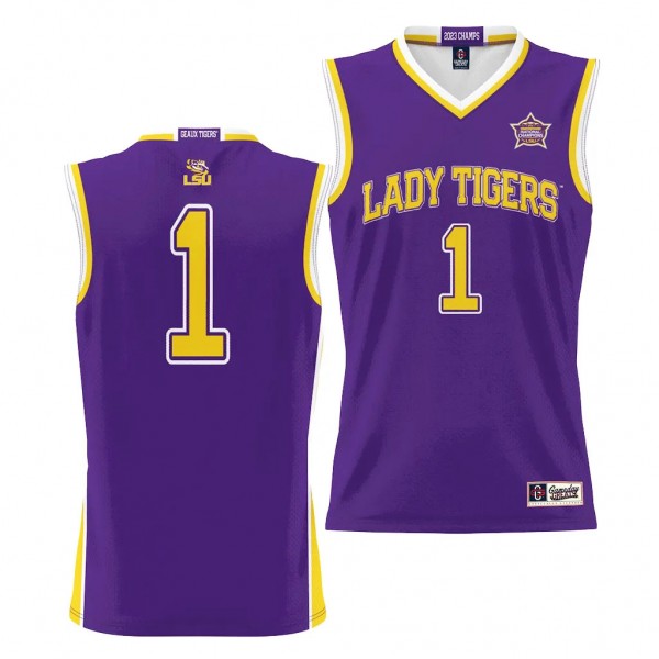 LSU Tigers #1 2023 NCAA National Champions Purple ...