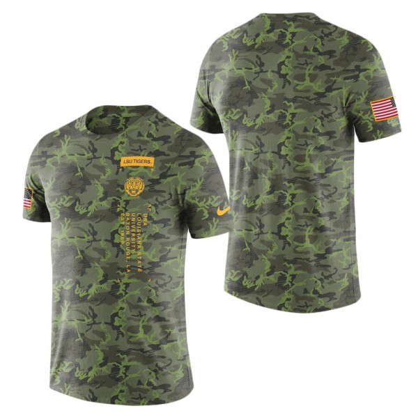 LSU Tigers Military College  T-Shirt Camo