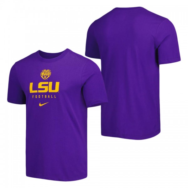 LSU Tigers Team Issue Performance T-Shirt Purple