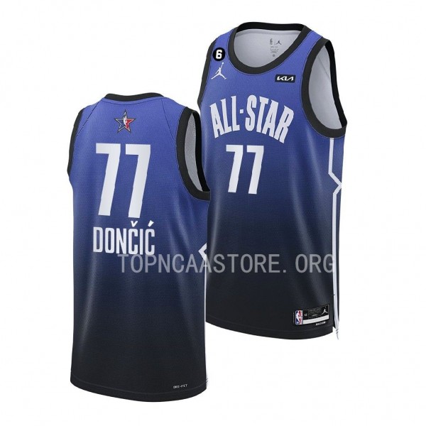 Luka Doncic Mavericks #77 2023 NBA All-Star Blue W...
