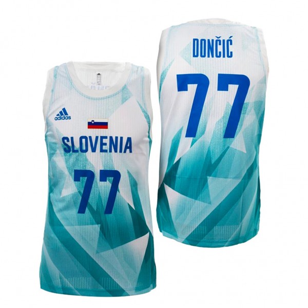 Slovenia Luka Doncic White 2021 Tokyo Olymipcs Deb...