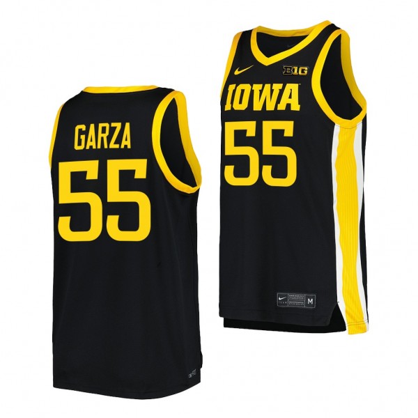 Iowa Hawkeyes Luka Garza Black #55 Replica Jersey ...