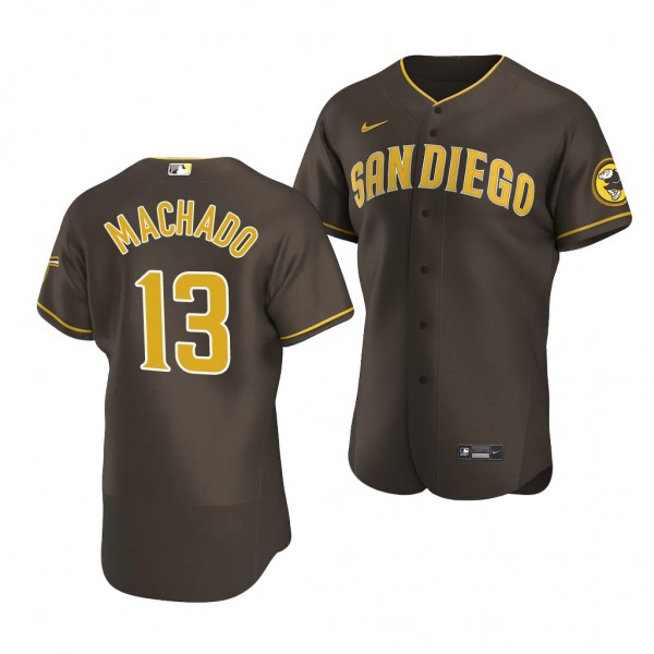 Manny Machado San Diego Padres #13 Brown Authentic...