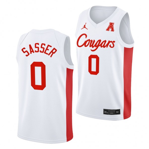 Marcus Sasser Houston Cougars #0 White College Bas...