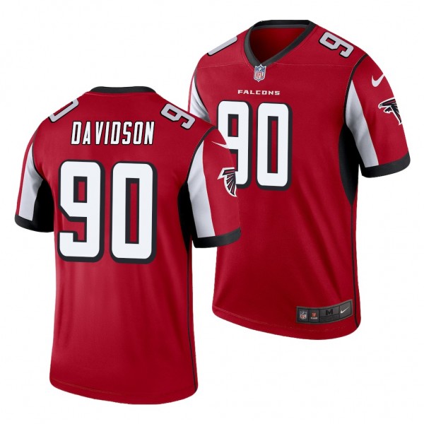 Atlanta Falcons Marlon Davidson Red 2020 2020 NFL ...