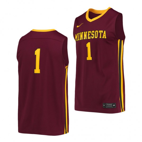 Minnesota Golden Gophers Maroon Replica College Basketball Jersey