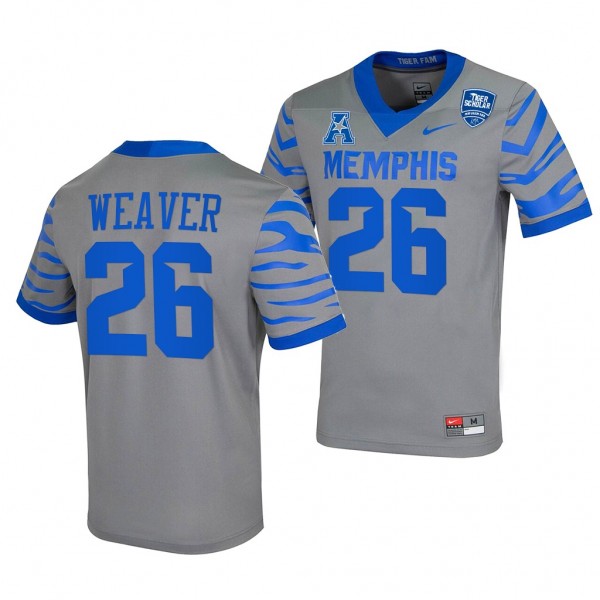 Memphis Tigers Marquavius Weaver #26 Gray College ...