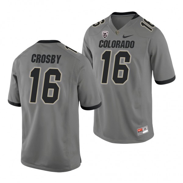 Colorado Buffaloes Mason Crosby Gray College Football Alternate Game Jersey