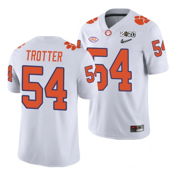 Clemson Tigers Mason Trotter White 2020 College Football Men's Playoff Game Jersey