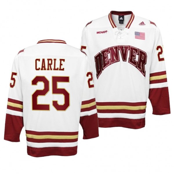 Matt Carle Denver Pioneers White Premier NHL Lightning College Hockey Jersey