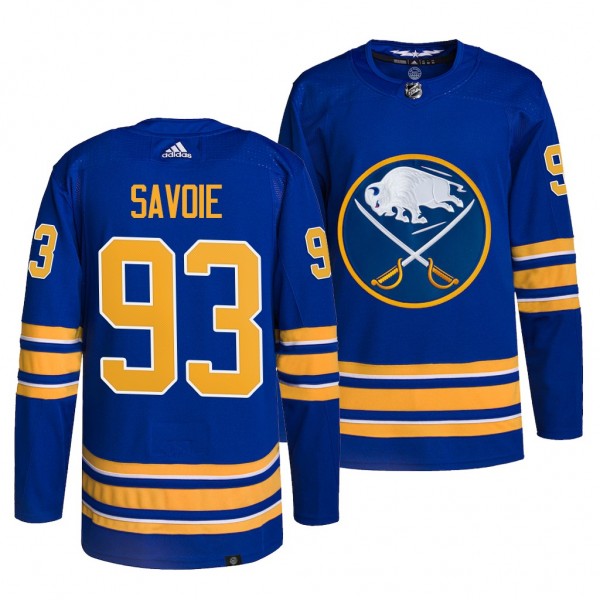 2022 NHL Draft Matthew Savoie Sabres #93 Royal Authentic Primegreen Jersey