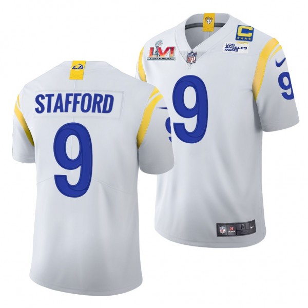 Matthew Stafford Super Bowl LVI Captain Patch Rams...