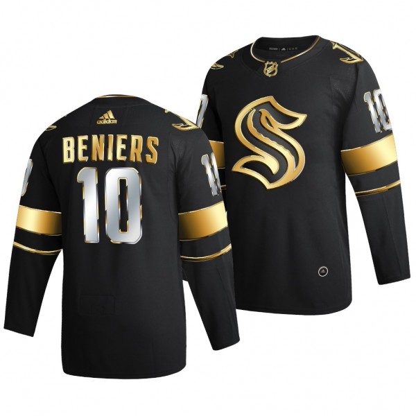 Matty Beniers Seattle Kraken #10 Black Jersey 2021 NHL Draft