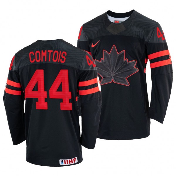 Canada Hockey Max Comtois #44 Black Replica Jersey...