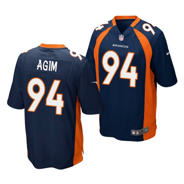 Denver Broncos McTelvin Agim Navy 2020 NFL Draft M...