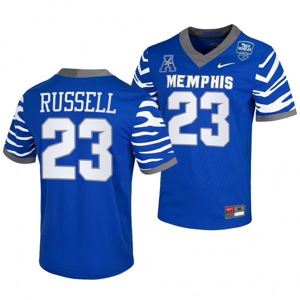 Memphis Tigers JJ Russell 23 Royal 2021-22 College...