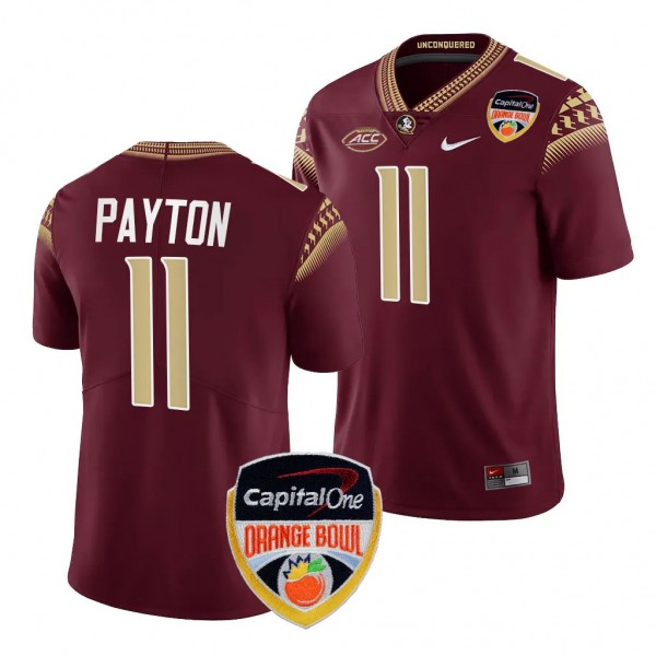 Florida State Seminoles Patrick Payton 2023 Orange...