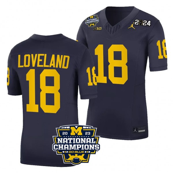 Men's Colston Loveland Michigan Wolverines CFBPlay...