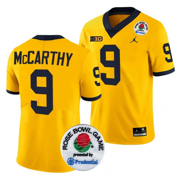 Men's J.J. McCarthy Michigan Wolverines 2024 Rose ...