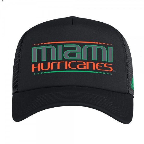 Miami Hurricanes Miami Nights Trucker Snapback Hat...