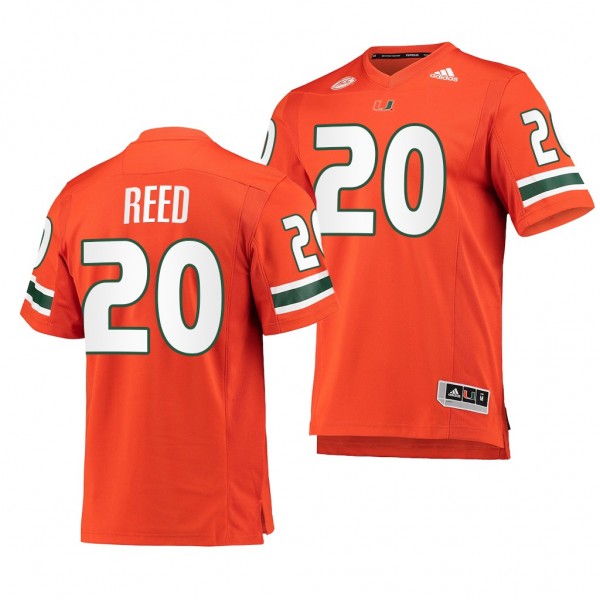 Miami Hurricanes Ed Reed 20 Orange College Football NFL Alumni Jersey Men