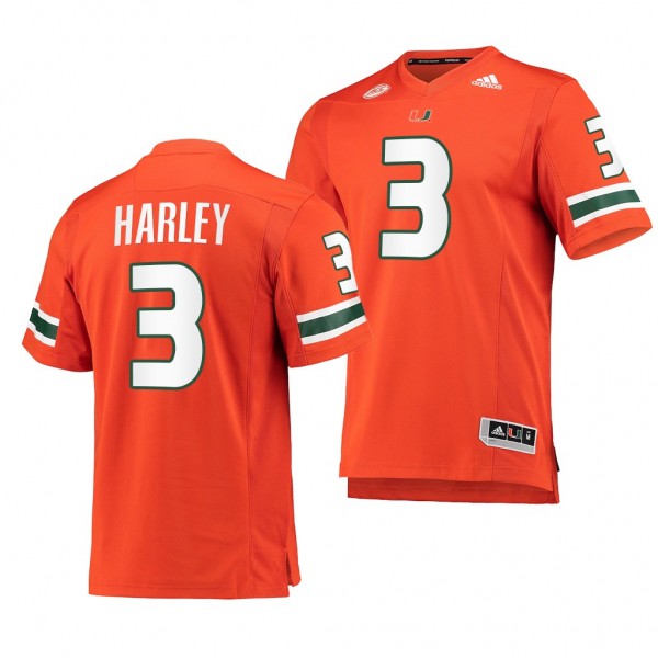 Miami Hurricanes Mike Harley 3 Orange 2021-22 Coll...