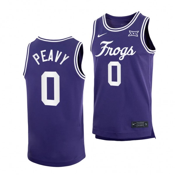 Micah Peavy #0 TCU Horned Frogs College Basketball...