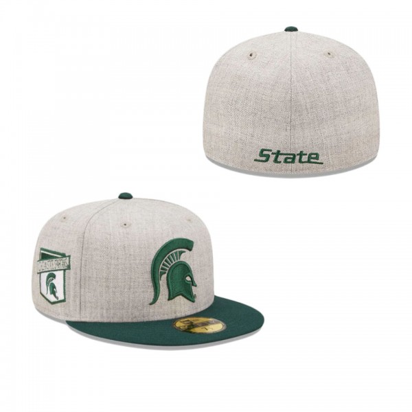 Michigan State Spartans Grey Heather Patch 59FIFTY...