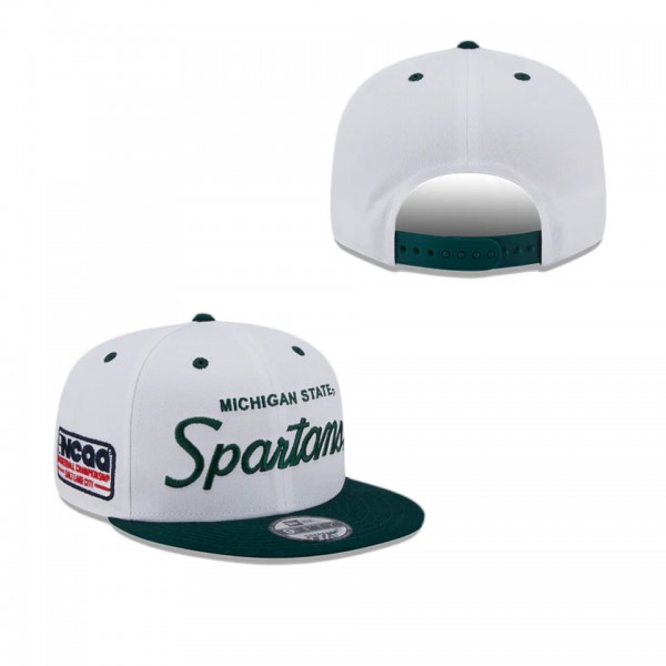 Michigan State Spartans Script 9FIFTY Snapback Whi...