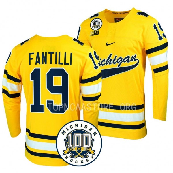 Michigan Wolverines Adam Fantilli 100th Anniversar...