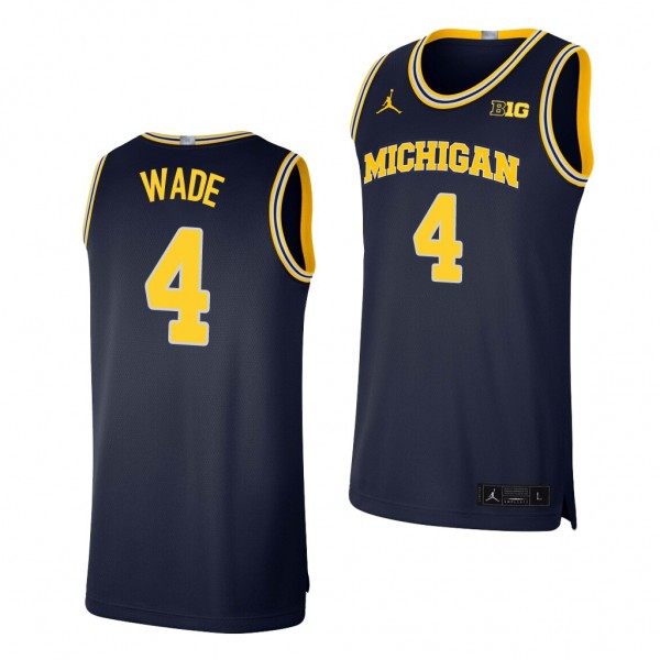 Michigan Wolverines Brandon Wade Limited Navy Bask...