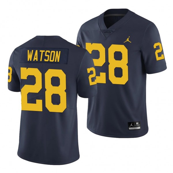 Michigan Wolverines 28 Brandon Watson Navy Limited...