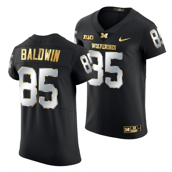 Daylen Baldwin #85 Michigan Wolverines Black Golde...