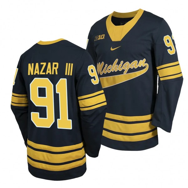 Michigan Wolverines Frank Nazar III College Hockey...