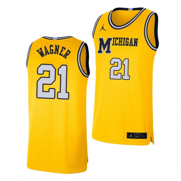 Michigan Wolverines Franz Wagner Retro Limited Mai...