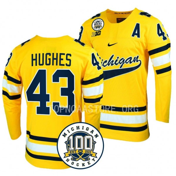 Michigan Wolverines Luke Hughes 100th Anniversary ...