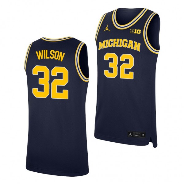 Michigan Wolverines Luke Wilson Replica Navy College Basketball Jersey