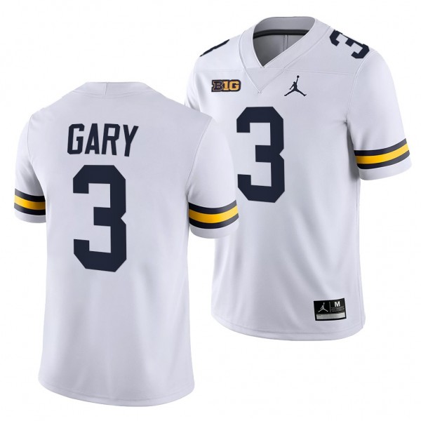 Michigan Wolverines Rashan Gary 3 White NFL Alumni Game Jersey Men