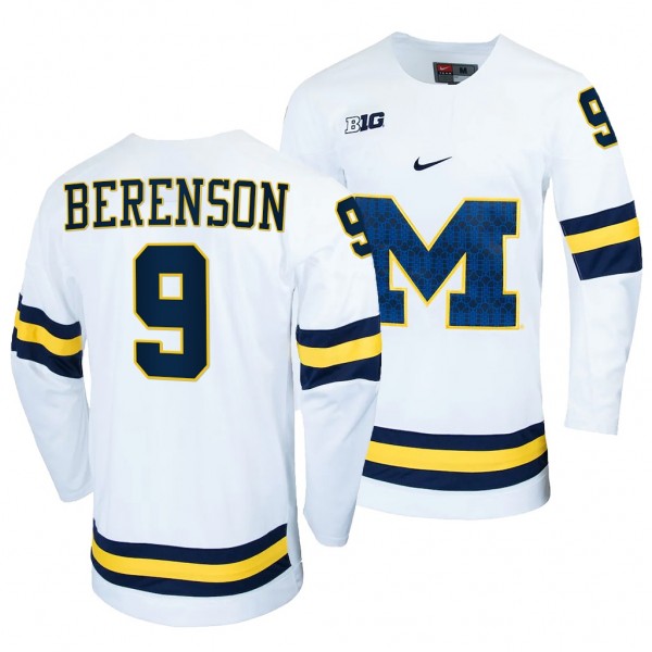 Red Berenson Michigan Wolverines White College Hoc...