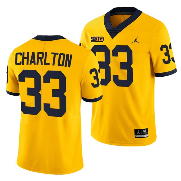 Michigan Wolverines Taco Charlton 33 Maize NFL Alu...