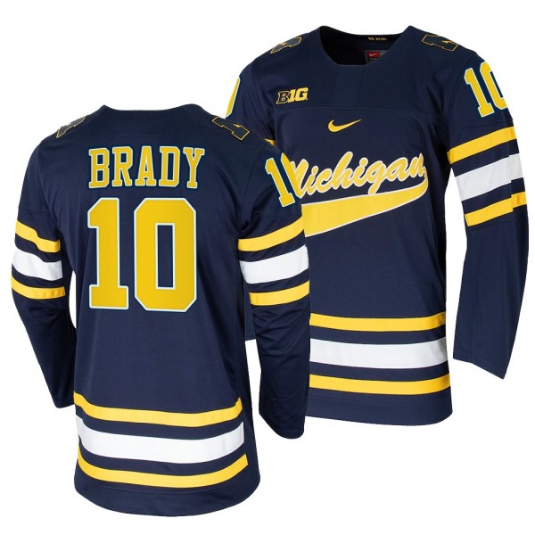 Tom Brady Michigan Wolverines Navy College Hockey ...