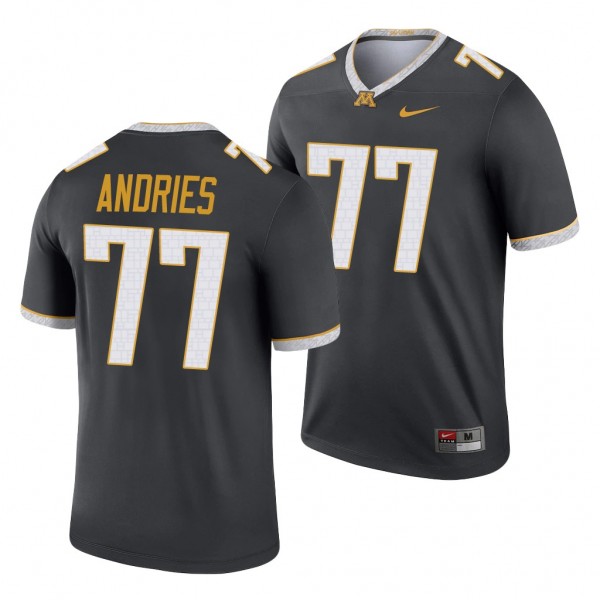 Minnesota Golden Gophers Blaise Andries 77 Gray Legend Alternate Jersey Men's