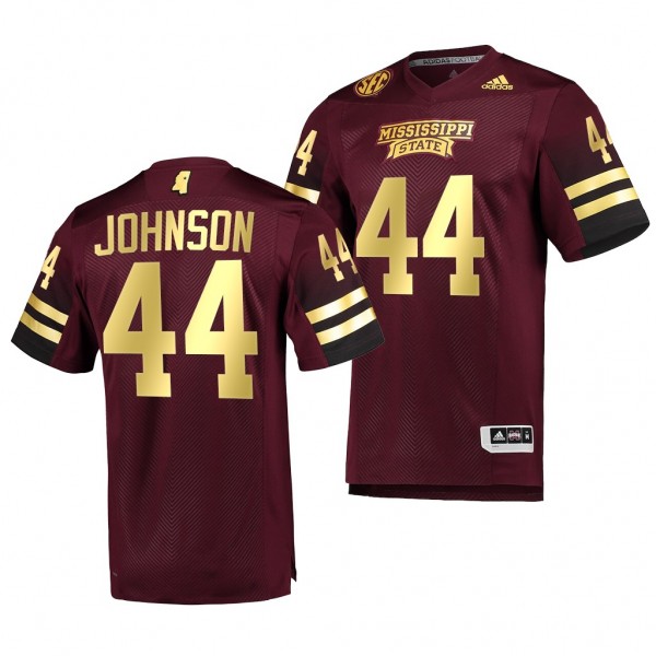 Jett Johnson Mississippi State Bulldogs 44 Maroon ...