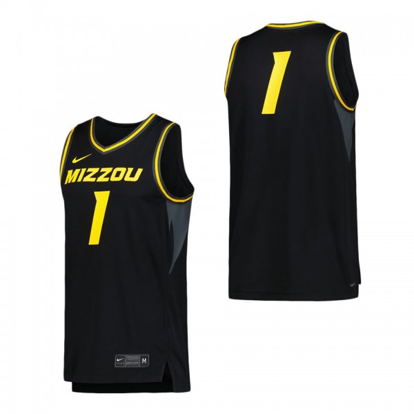 Missouri Tigers Nike Replica Basketball Jersey Bla...